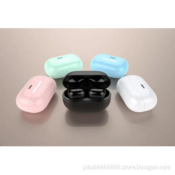 Macaron-colored Bluetooth headset digital battery display